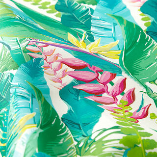 Tissu d’extérieur Canvas Jungle tropicale – turquoise, 