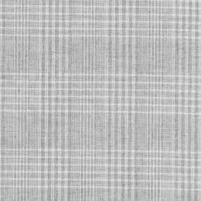Tissu de coton léger à carreaux – gris clair/blanc, 