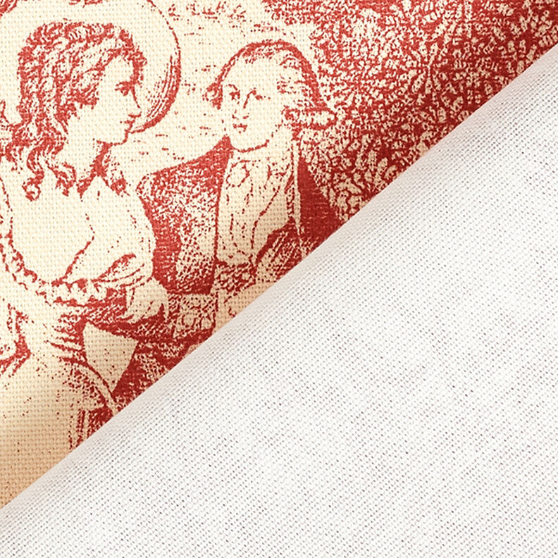 Tissu de décoration Semi-panama Toile de Jour – carmin/crème,  image number 4