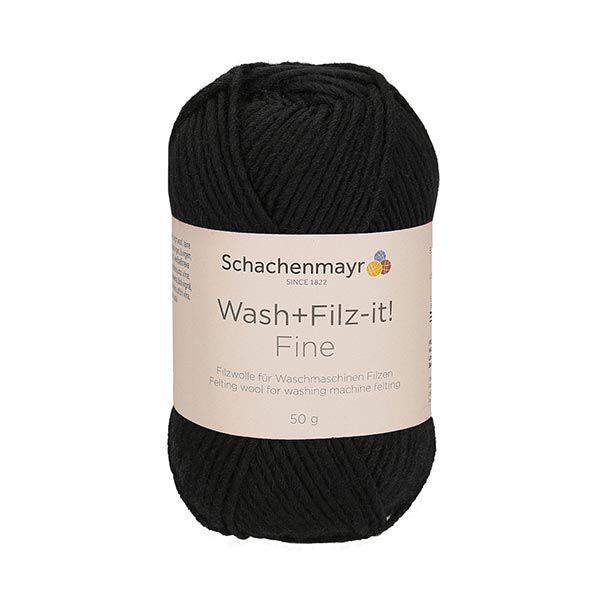Wash+Filz-it! Fine, 50g (0101) | Schachenmayr – noir, image number 2