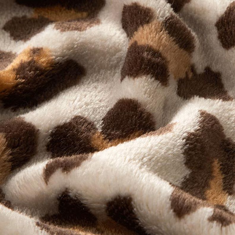 Polaire douillet Grand léopard – nature/marron noir,  image number 2