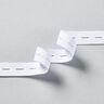 Élastique a boutonnières [3 m | 20 mm] – blanc,  thumbnail number 2