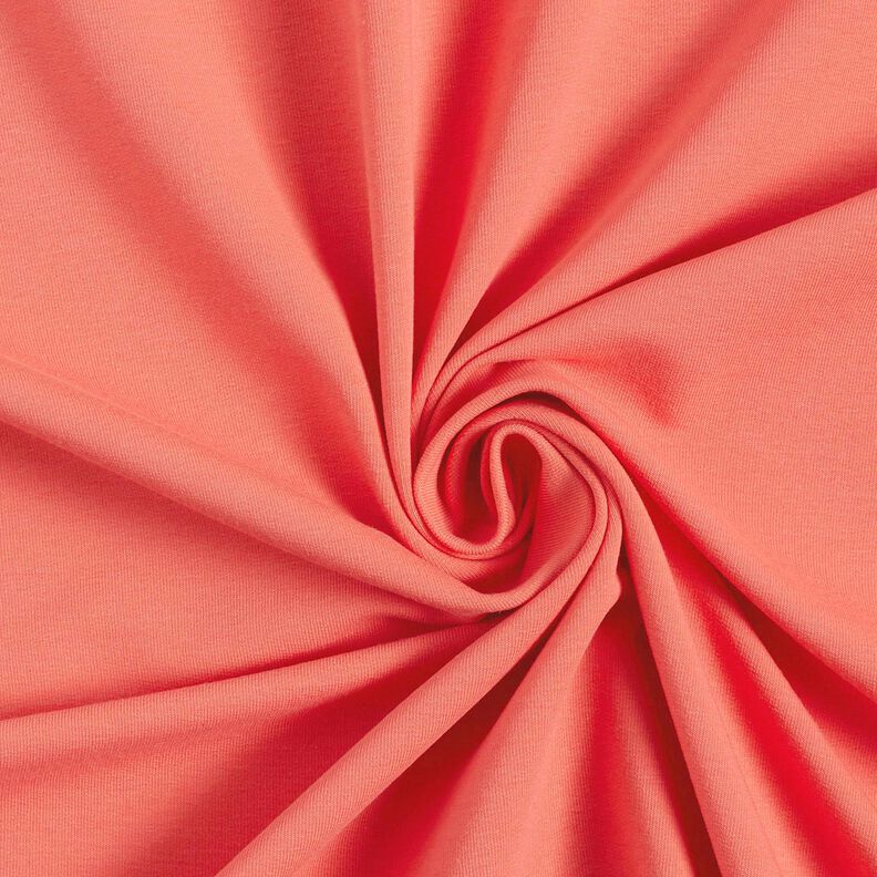 French Terry léger uni – corail,  image number 1