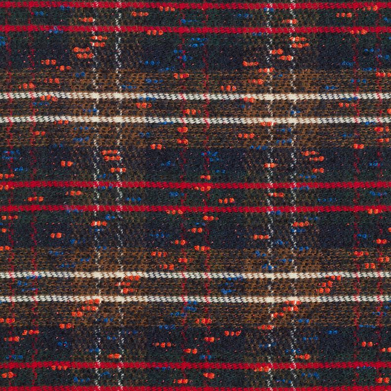 Tissu pour manteau en laine mélangée à carreaux flous, image number 1
