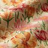 Tissu de décoration Gobelin Fleurs des champs – beige clair/carmin,  thumbnail number 2