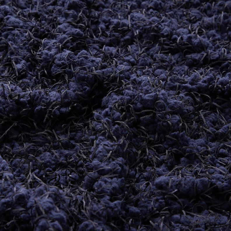 Fourrure synthétique avec fils fantaisie – bleu nuit,  image number 2