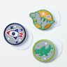 Patchs réfléchissants Velcro, pack de 3 – vert/indigo,  thumbnail number 2