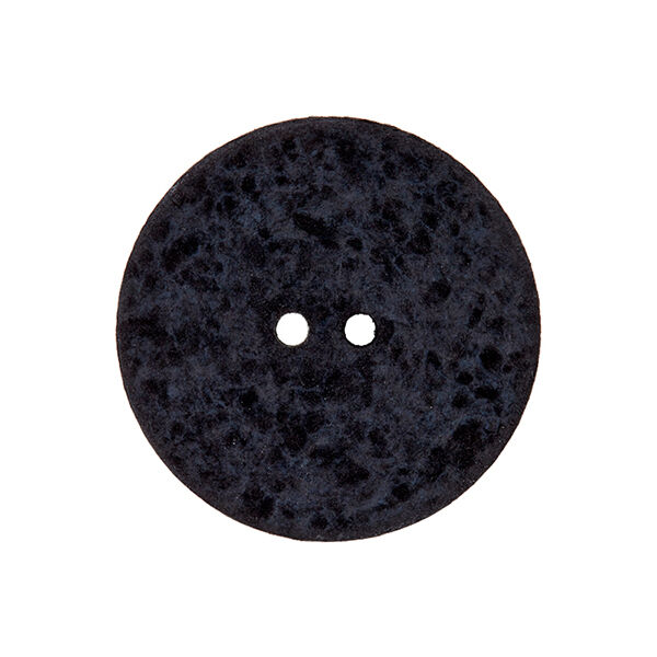 Bouton polyester 2 trous  – noir,  image number 1