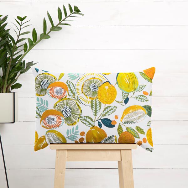 Tissu de décoration Sergé coton Fruits tropicaux – blanc, image number 5