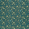 Tissu en coton Popeline Grandes étoiles – sapin bleu/or,  thumbnail number 6
