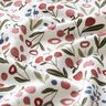Jersey coton Prairie de fleurs avec pommes – écru,  thumbnail number 2