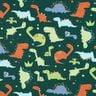 Sweat d’été Dinosaures | Poppy Fabrics – sapin bleu/vert clair,  thumbnail number 1