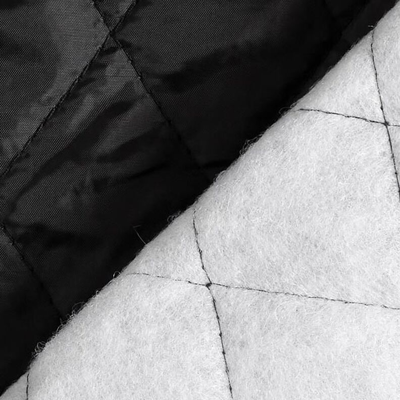 Doublure matelassée en losanges – noir,  image number 5