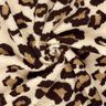 Tissu Sherpa pour peluche avec imprimé léopard – amande/noir,  thumbnail number 3
