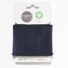 GOTS Cuff Bord-côtes Uni – bleu nuit,  thumbnail number 1