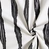 Tissu de décoration Semi-panama Rayures ondulées – noir/ivoire,  thumbnail number 3