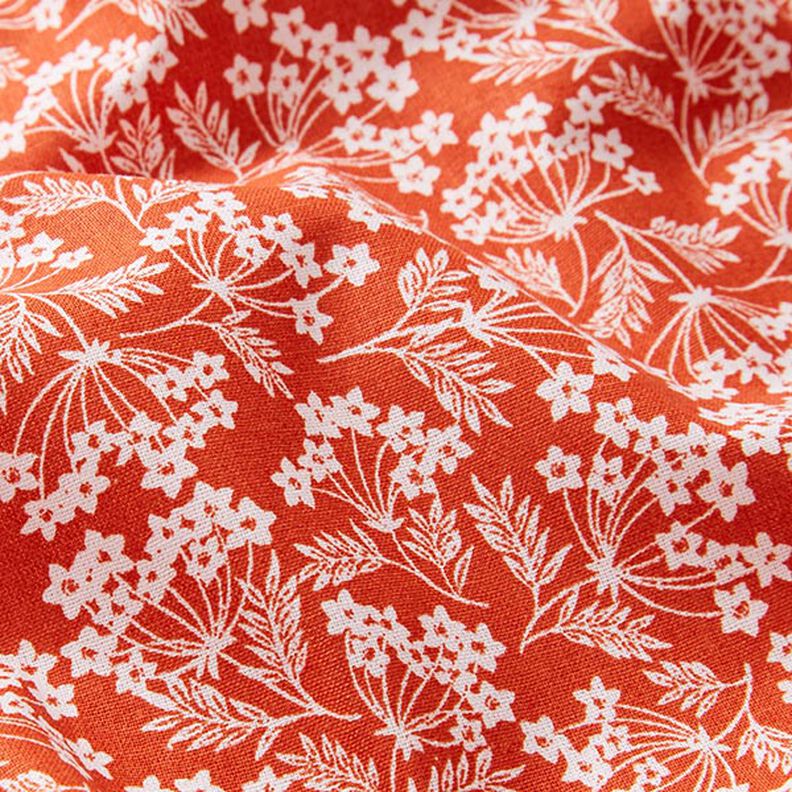 Tissu en coton Cretonne petites ombelles – terre cuite,  image number 2