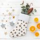 Tissu en coton Popeline Boules de Noël pointues – blanc/or,  thumbnail number 6