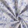 Tissu double gaze de coton Fleurs bleues – blanc/bleu brillant,  thumbnail number 3