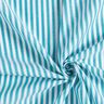 Tissu en coton Fines rayures – blanc/turquoise,  thumbnail number 3
