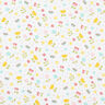 Popeline coton Pré de fleurs et points – blanc,  thumbnail number 1