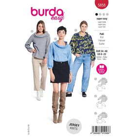 chandail | Burda 5858 | 34-48, 