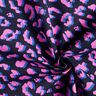 Coton enduit motif léopard abstrait | Poppy Fabrics – bleu nuit/rose vif,  thumbnail number 3