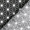 Tissu en coton Cretonne Étoile graphique – noir,  thumbnail number 4