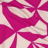 Tissu chemisier stretch à motifs géométriques | Poppy Fabrics – pourpre/noix de cajou,  thumbnail number 2