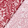 Tissu viscose Fleurs et branches – carmin/blanc,  thumbnail number 4