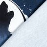 French Terry Panel loup mystique | Glitzerpüppi – bleu marine/blanc,  thumbnail number 4
