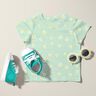 Jersey gaufré marguerites – menthe clair,  thumbnail number 6
