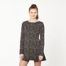 Jacquard tricoté motif léopard abstrait – noir/gris brume,  thumbnail number 5