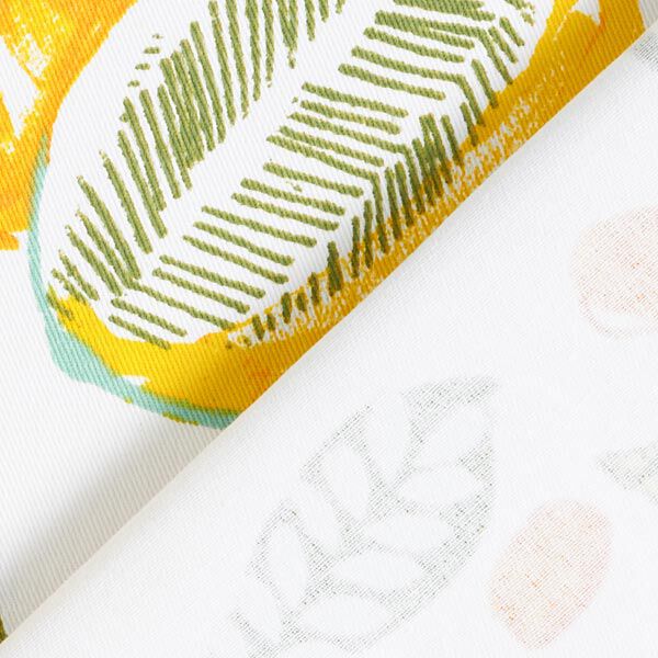 Tissu de décoration Sergé coton Fruits tropicaux – blanc, image number 4