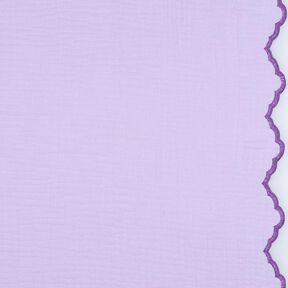 Tissu double gaze de coton Bord incurvé sur les deux côtés  | Poppy Fabrics – mauve/lilas rouge, 