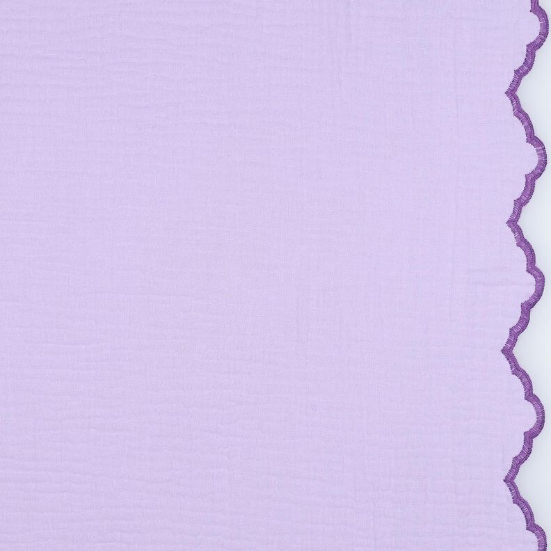Tissu double gaze de coton Bord incurvé sur les deux côtés  | Poppy Fabrics – mauve/lilas rouge,  image number 1