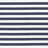 French Terry Sweat d’été Rayures teintées dans la masse – écru/bleu marine,  thumbnail number 1