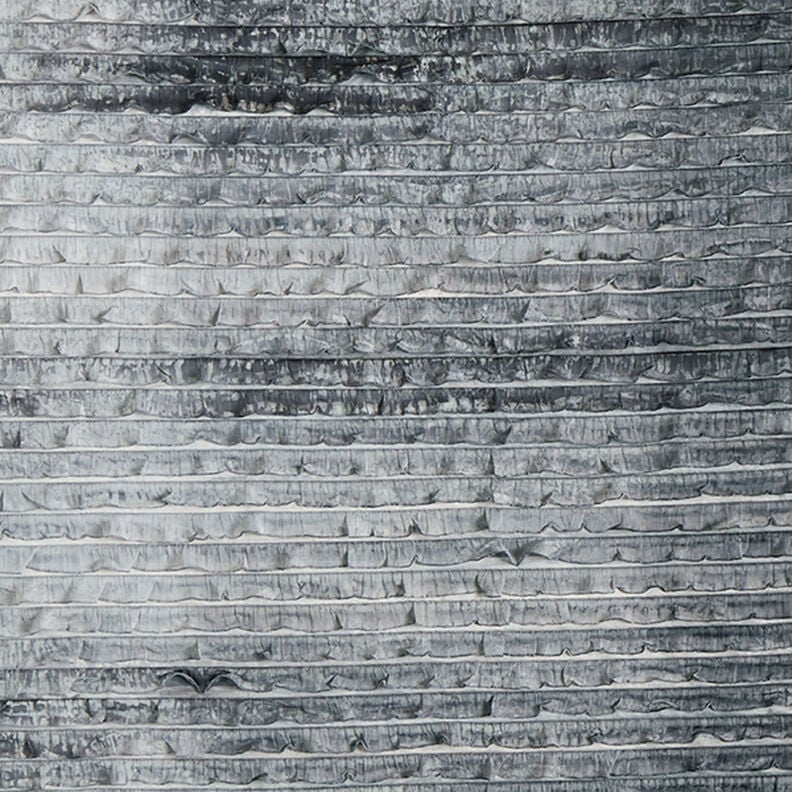 Jersey ruché Rayures horizontales en batik – gris clair,  image number 1
