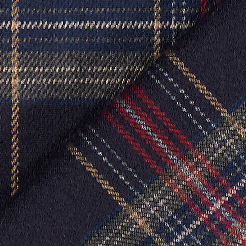Carreau écossais Stretch – navy/rouge, image number 3