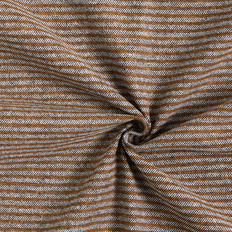 Tissu de pantalon Rayures – caramel/gris,  image number 3