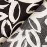 Crêpe de viscose avec fleurs hawaïennes peintes – noir/ivoire,  thumbnail number 4