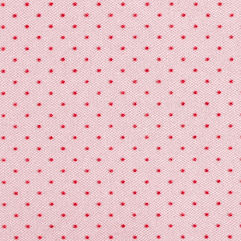 Tulle Pois veloutés – rouge,  image number 1