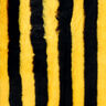 Fourrure synthétique rayures d’abeille – noir/jaune,  thumbnail number 1