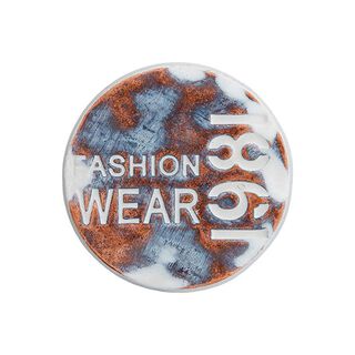 Bouton jeans standard  – cuivre/blanc, 