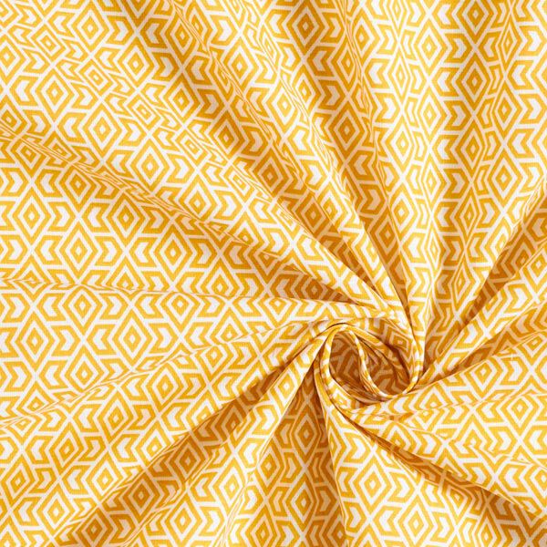 Tissu en coton Cretonne Formes graphiques – moutarde,  image number 3