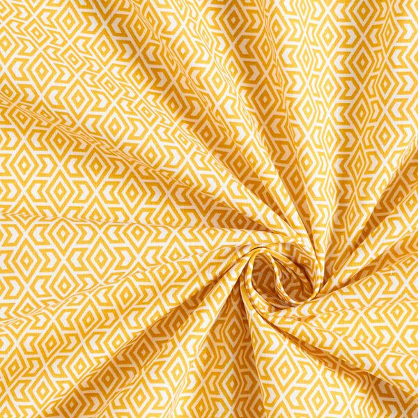 Tissu en coton Cretonne Formes graphiques – moutarde, image number 3