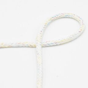 Cordon en coton Lurex [Ø 5 mm] – blanc, 