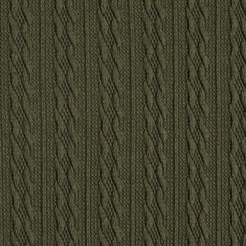 Tissu maille Torsades – pin foncé,  image number 1