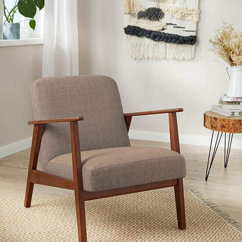 Tissu de revêtement Velours milleraies – beige foncé,  image number 5