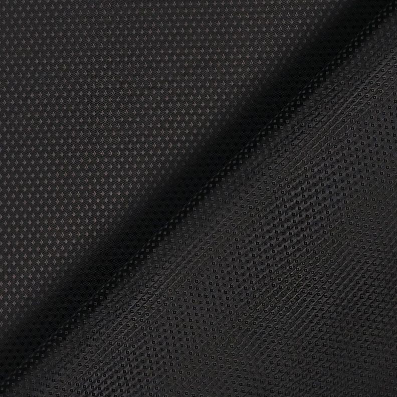 Tissu de doublure Jacquard Mini-losanges – noir,  image number 3